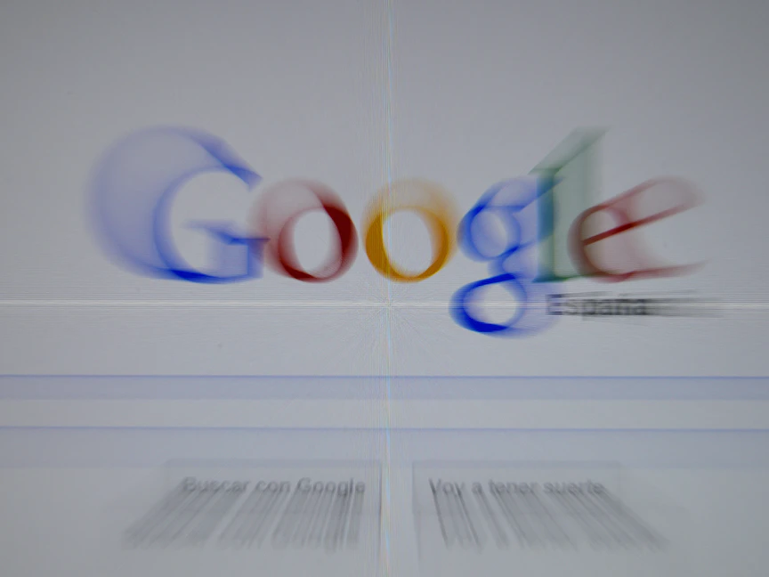 صورة الصفحة الرئيسية لجوجل في إسبانيا - AFP