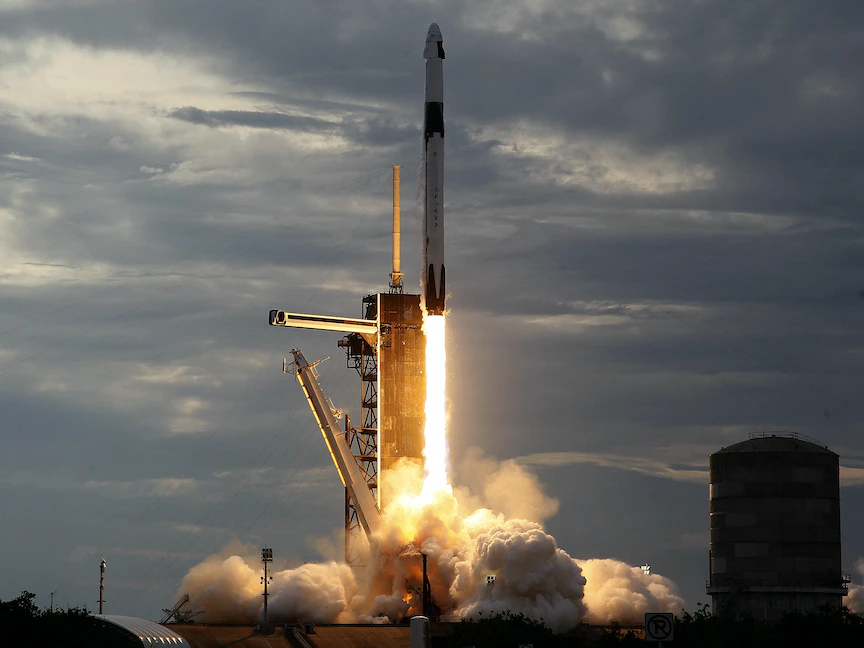 إطلاق مهمة الفضاء AX-2 من قاعدة كيب كانافيرال بمركز كينيدي للفضاء في ولاية فلوريدا. 21 مايو 2023 - AFP