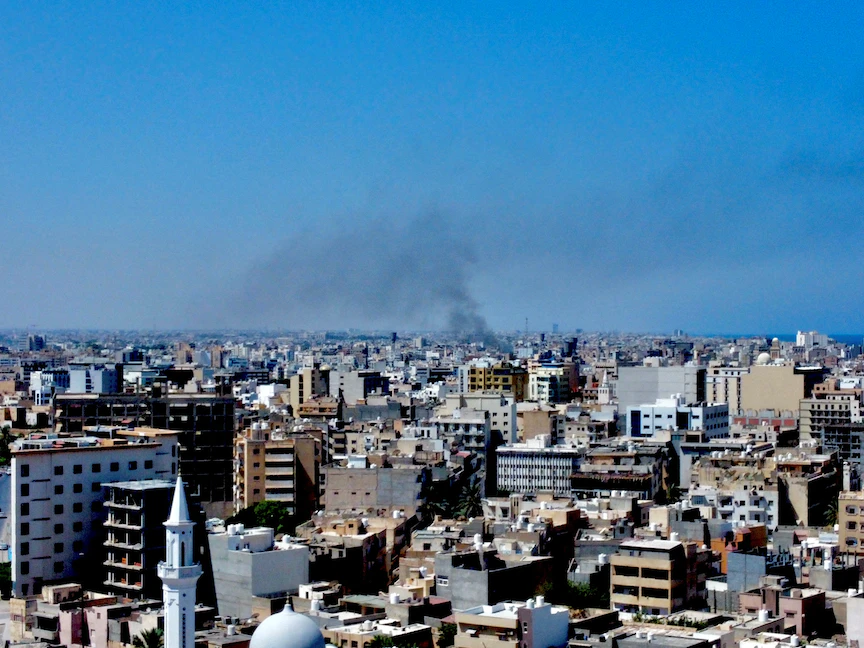 صورة جوية للعاصمة طرابلس الليبية. 27 أغسطس 2022 - REUTERS