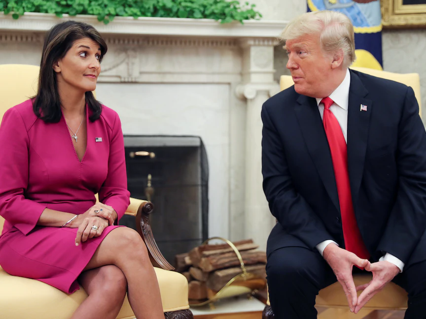 نيكي هيلي تلمح لإمكانية مواجهة ترمب في سباق الرئاسة