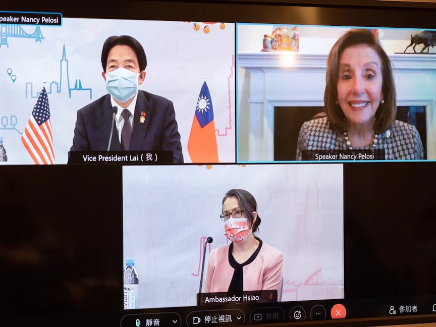 وسط ضغوط صينية.. لقاء افتراضي لنائب رئيسة تايوان مع بيلوسي