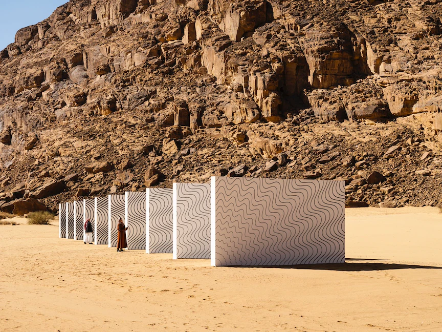 أشكال فنية امتزجت بطبيعة المكان، العلا، المملكة العربية السعودية.