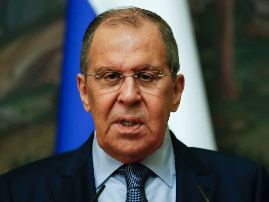وزير الخارجية الروسي سيرجي لافروف يحضر مؤتمراً صحافياً في موسكو - 19 أغسطس 2021 - AFP
