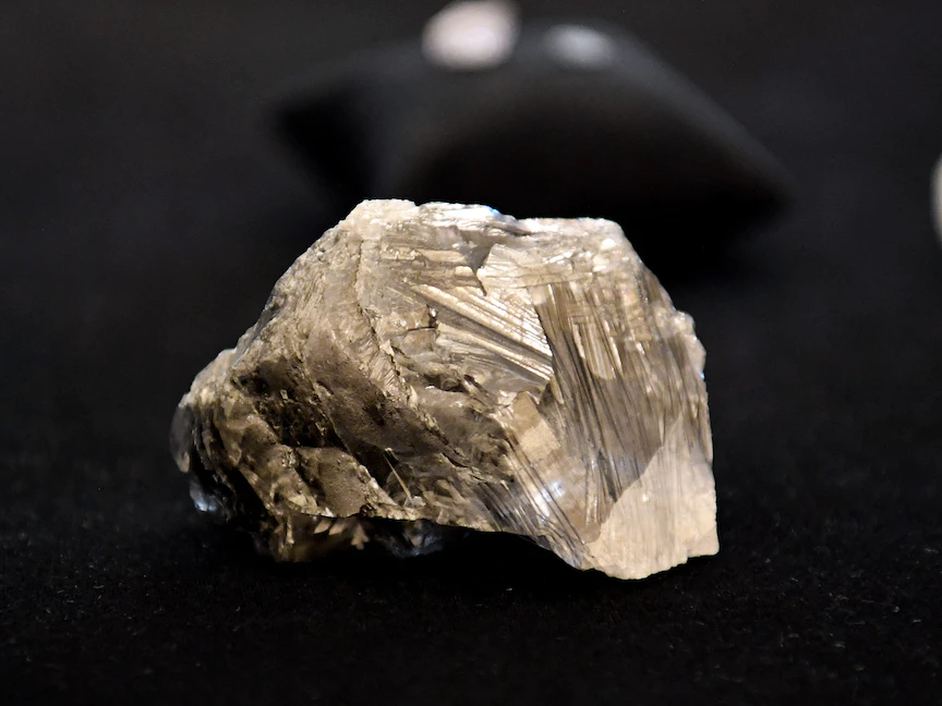 منظر عام للماسة المكتشفة في بوتسوانا - AFP