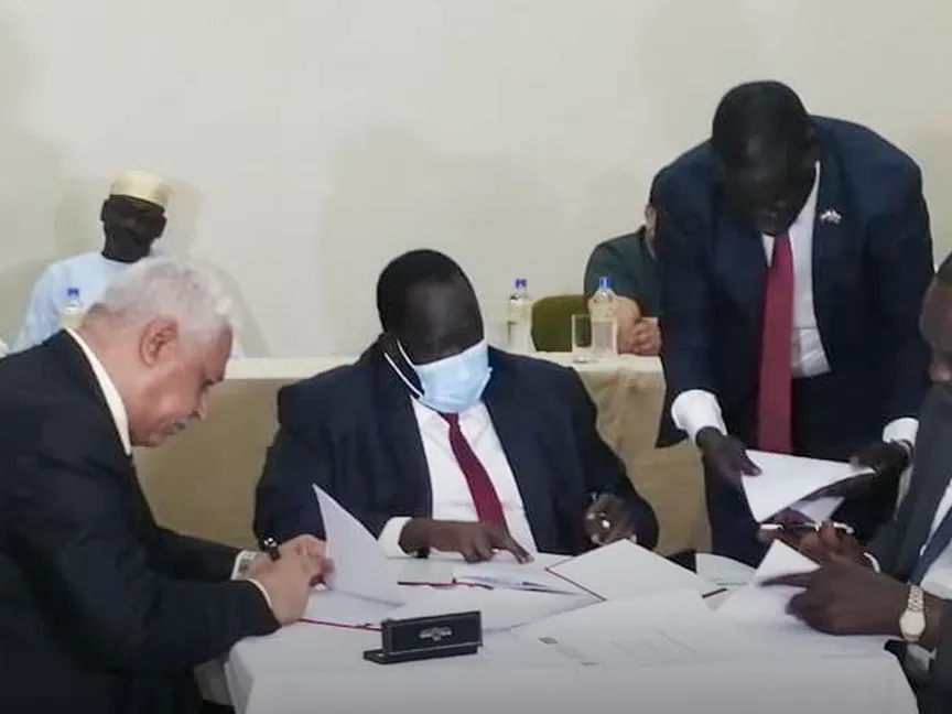 توقيع اتفاق بالأحرف الأولى على الترتيبات الأمنية بين الحكومة والحركة الشعبية في السودان - تويتر