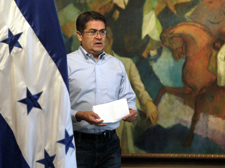 رئيس هندوراس خوان أورلاندو هيرنانديز - 18 أكتوبر 2019 - REUTERS