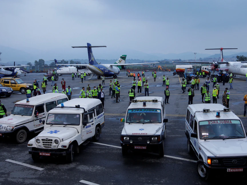 انتشال جثث جميع ركاب الطائرة النيبالية المنكوبة