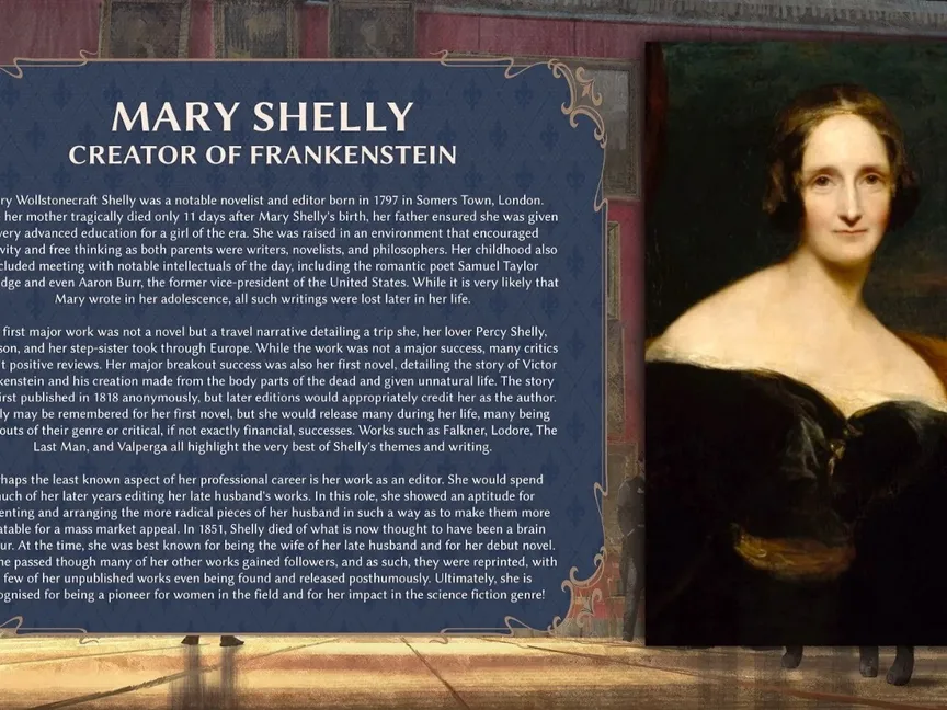 رواية ماري تشيلي "فرانكشتاين" في متحف إنجليزي