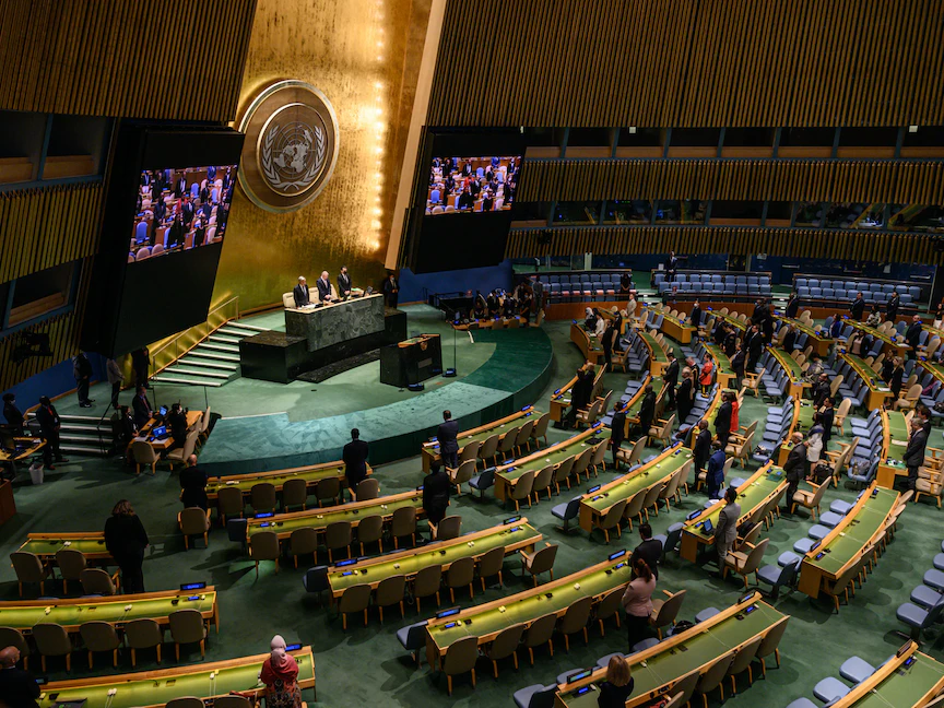 اجتماع للجمعية العام بالأمم المتحدة في نيويورك- 15 سبتمبر 2022 - AFP