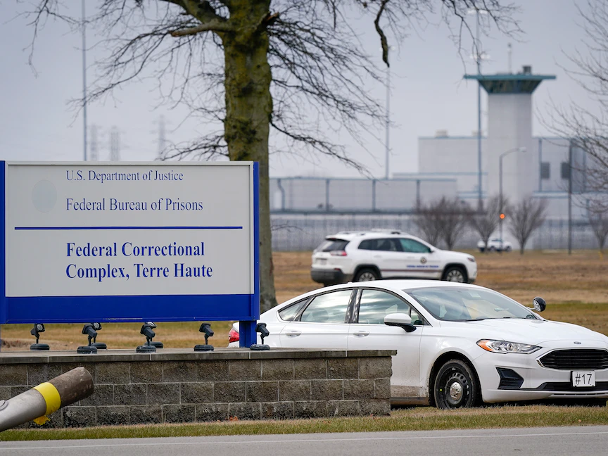 السجن الفيدرالي في تير هوت بإنديانا - الولايات المتحدة - 15 يناير 2021 - REUTERS