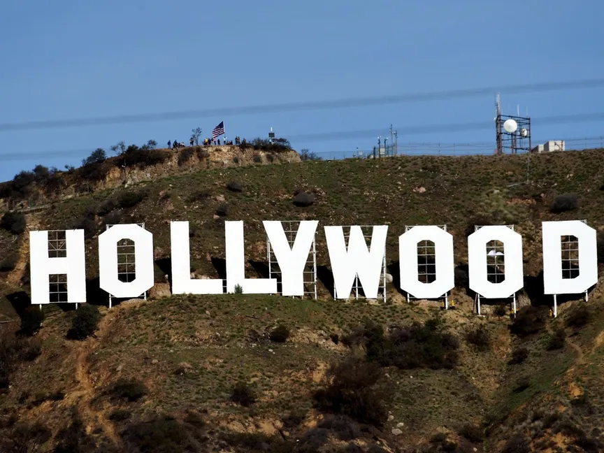 علامة ستوديوهات هوليوود الشهيرة في لوس أنجلوس- كاليفورنيا- الولايات المتحدة الأميركية - رويترز