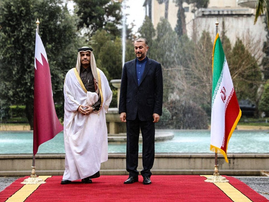 وزير خارجية قطر يلتقي نظيره الإيراني في طهران 