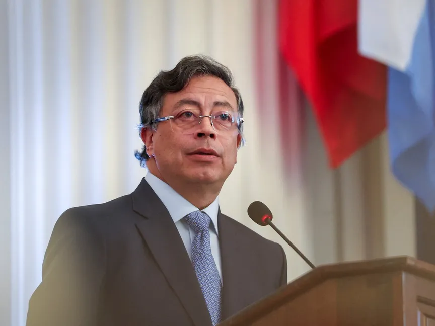 الرئيس الكولومبي جوستافو بيترو يلقي كلمة أمام منظمة الدول الأميركية في واشنطن العاصمة بالولايات المتحدة. 4 فبراير 2026 - Reuters