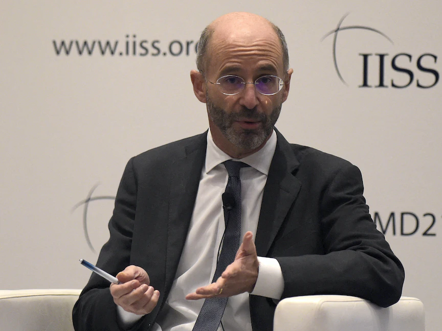 روبرت مالي المبعوث الأميركي الخاص إلى إيران خلال حوار المنامة - 19 نوفمبر 2021 - AFP