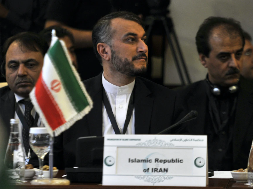 وزير الخارجية الإيراني حسين أمير عبد اللهيان يحضر الاجتماع الاستثنائي لمنظمة التعاون الإسلامي في جدة، السعودية، 16 يونيو 2015 - AFP