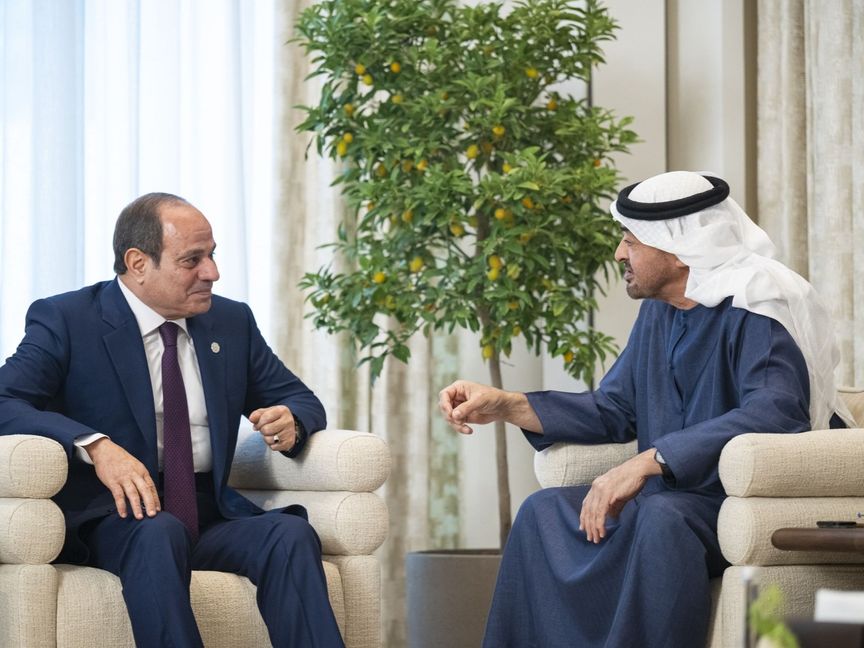 السيسي ومحمد بن زايد يبحثان التطورات الإقليمية ويؤكدان أهمية التضامن العربي
