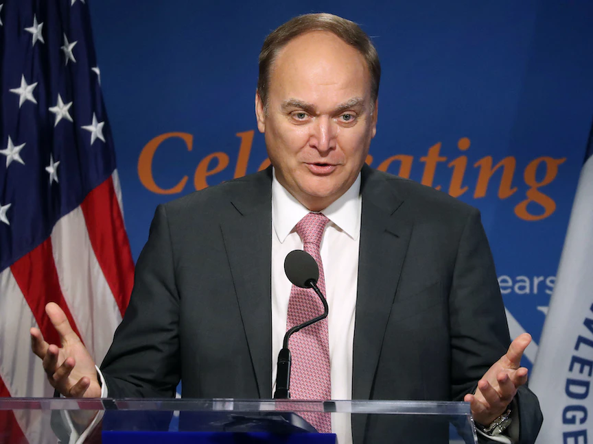 السفير الروسي لدى الولايات المتحدة أناتولي أنطونوف خلال حلقة نقاشية في واشنطن، 18 نوفمبر 2019 - AFP