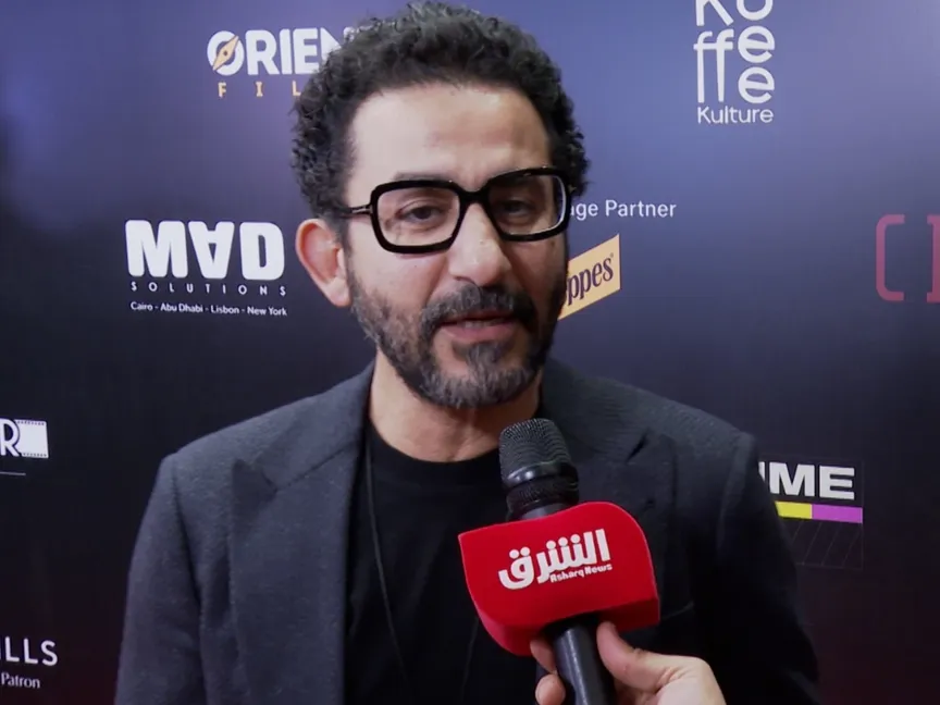 أحمد حلمي أثناء لقاءه مع "الشرق" في العرض الخاص لفيلم "الست"، القاهرة، مصر، ٦ ديسمبر ٢٠٢٥ - الشرق