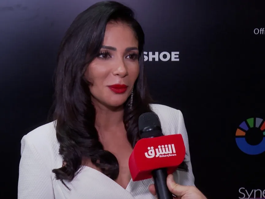 منى زكي أثناء لقاء مع "الشرق" في العرض الخاص لفيلم "الست"، القاهرة، ٦ ديسمبر ٢٠٢٥ - الشرق
