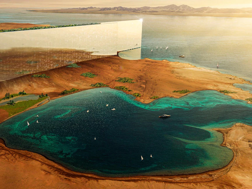 "البناء إلى الأعلى".. ولي العهد السعودي يعلن تصاميم "ذا لاين" في نيوم