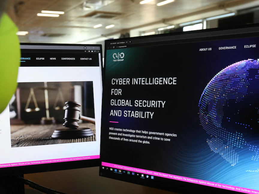 موقع برنامج التجسس الإسرائيلي "بيجاسوس" - AFP