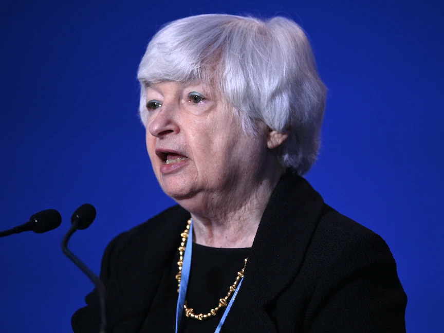 وزيرة الخزانة الأميركية جانيت يلين - AFP