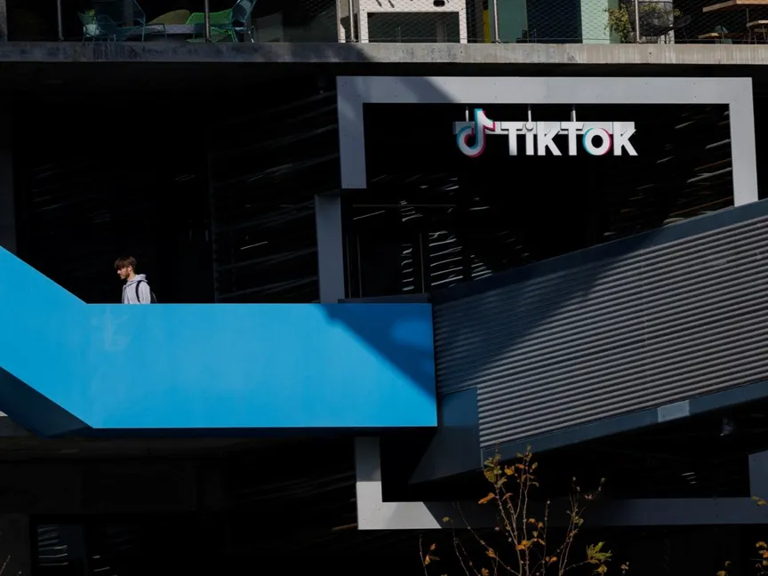 مكاتب منصة تيك توك في ولاية كاليفورنيا الأميركية. 13 مارس 2024 - REUTERS