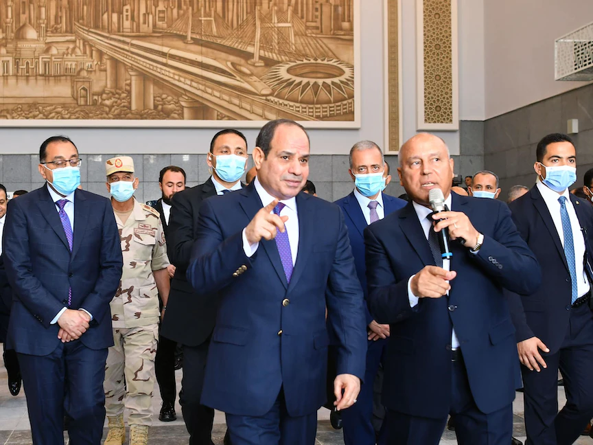 الرئيس المصري عبد الفتاح السيسي خلال نشاط رسمي بالقاهرة، 3 يوليو 2022 - facebook/Egy.Pres.Spokesman