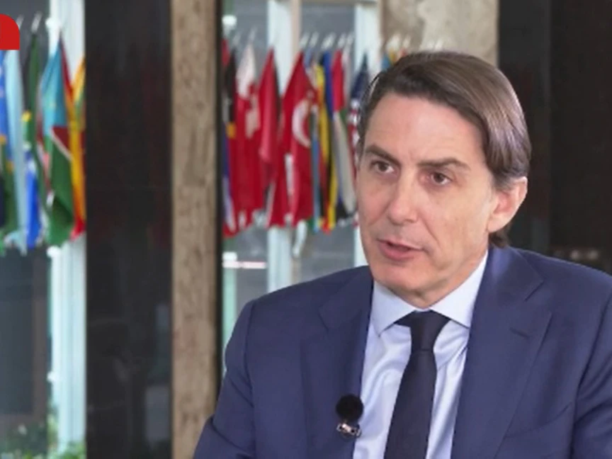 المبعوث الأميركي لشؤون الطاقة آموس هوكستاين خلال مقابلة مع "الشرق" - الشرق