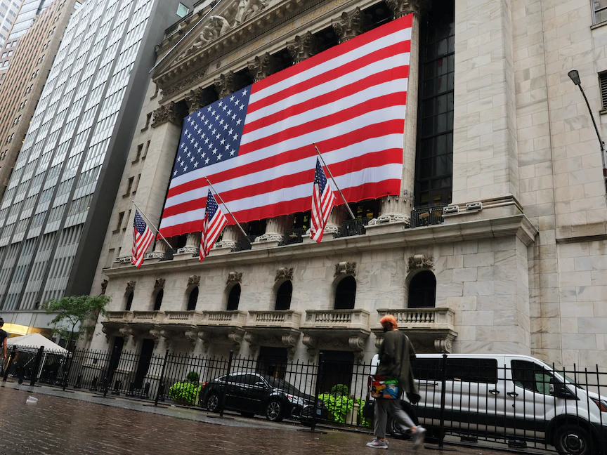 بورصة نيويورك في مدينة نيويورك، الولايات المتحدة. - Getty Images via AFP