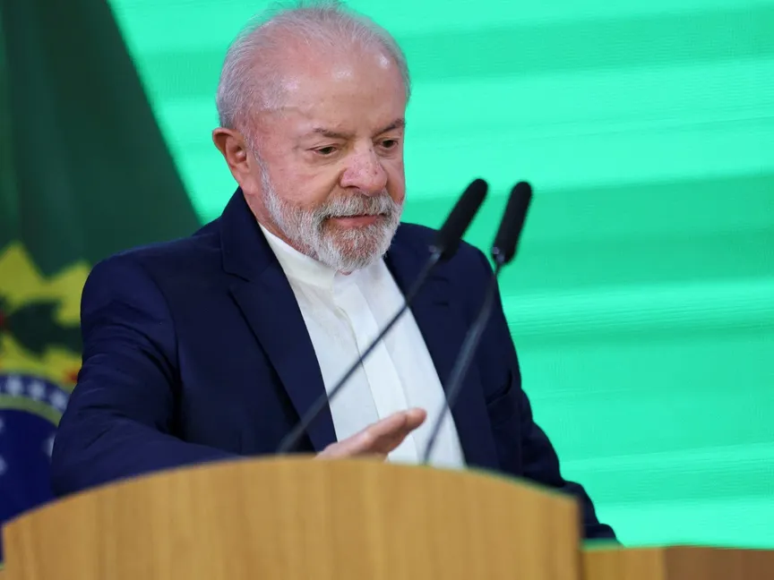 الرئيس البرازيلي لويس إيناسيو لولا دا سيلفا خلال فعالية في قصر (بلانالتو) الرئاسي في العاصمة برازيليا. 8 أكتوبر 2025 - REUTERS