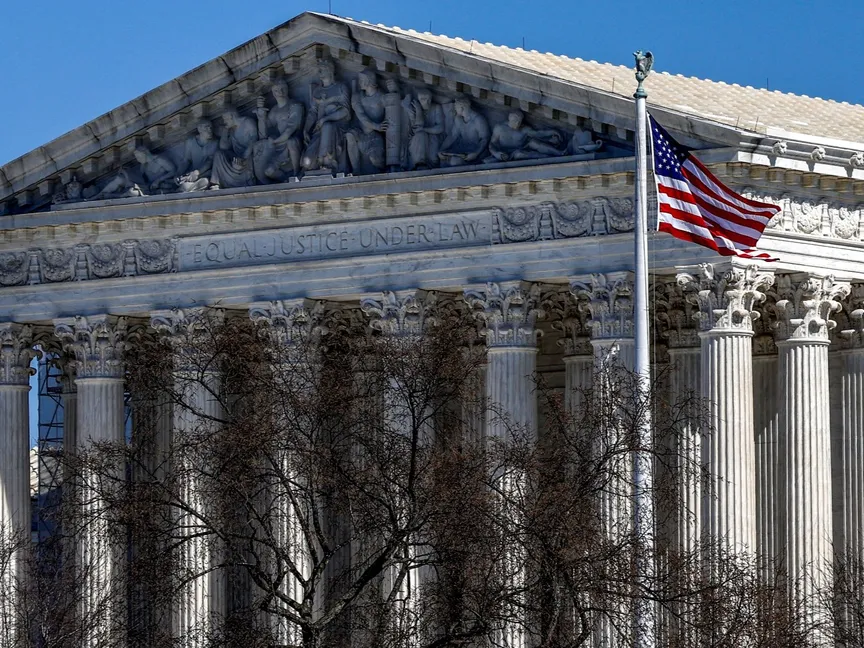 مبنى المحكمة العليا الأميركية في واشنطن. الولايات المتحدة في 29 فبراير 2024. - Reuters