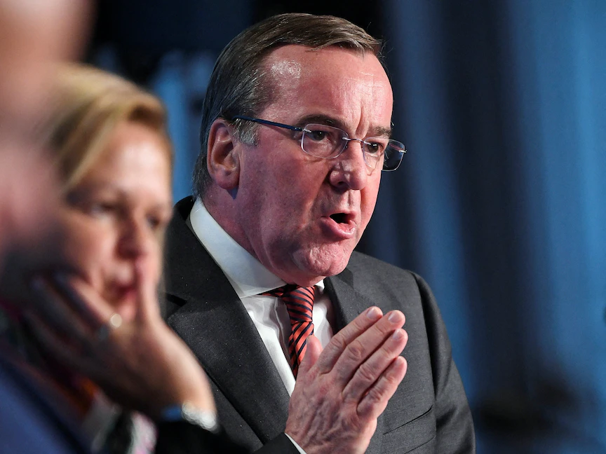 بوريس بيستوريوس، المرشح لمنصب وزير الدفاع بألمانيا، خلال خلال مؤتمر صحفي في ميونيخ بألمانيا - 2 ديسمبر 2022 - REUTERS