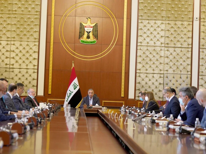 مصطفى الكاظمي رئيس مجلس الوزراء العراقي يترأس اجتماع اللجنة العليا للإصلاح الاقتصادي، بغداد - واع