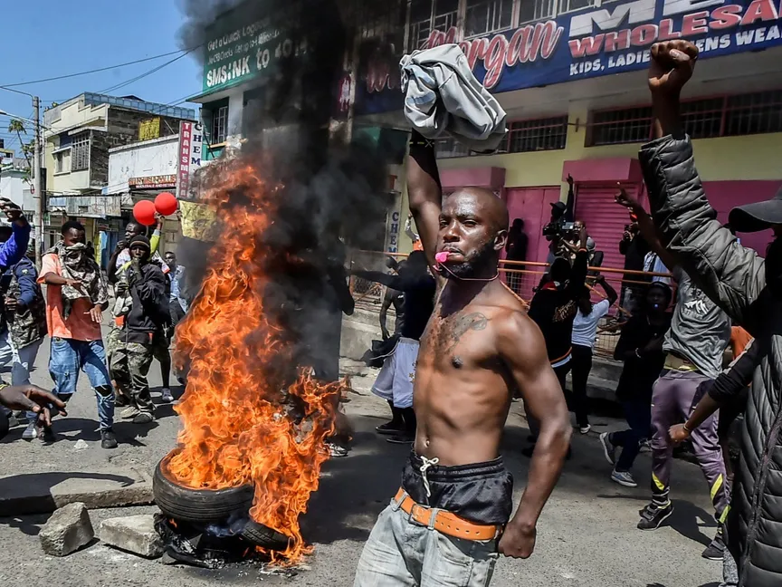ضحايا ومصابون في احتجاجات مناهضة للحكومة بكينيا