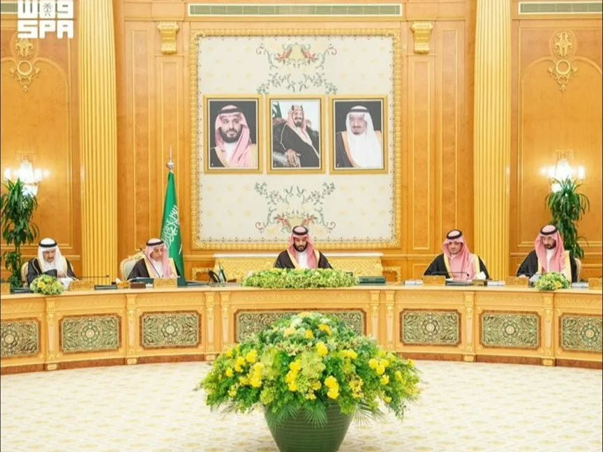 ولي العهد السعودي الأمير محمد بن سلمان يرأس اجتماع مجلس الوزراء في الرياض. 6 أكتوبر 2026 - واس - واس