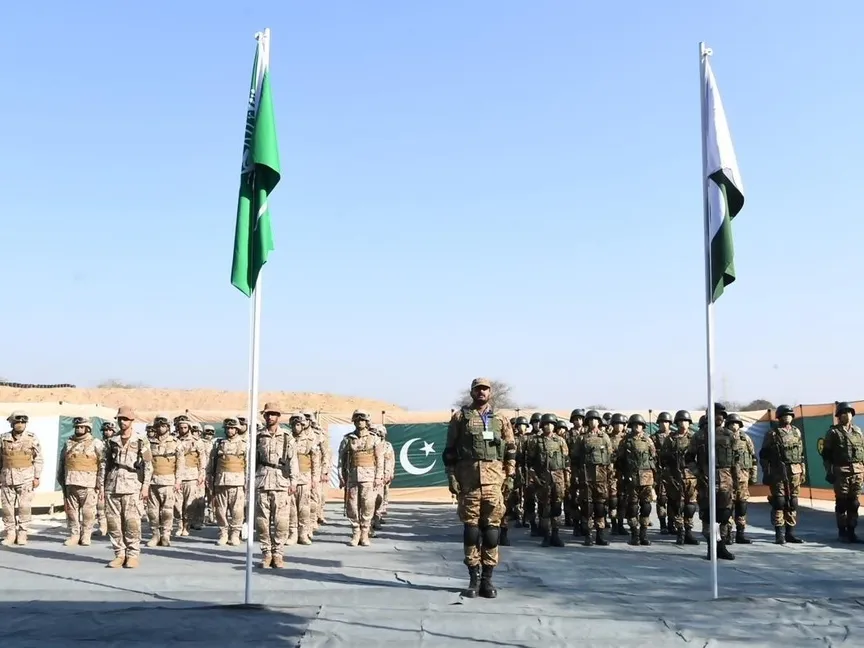 صورة من فعاليات تمرين الصمصام 8 العسكري السعودي الباكستاني، 21 فبراير 2022 - واس