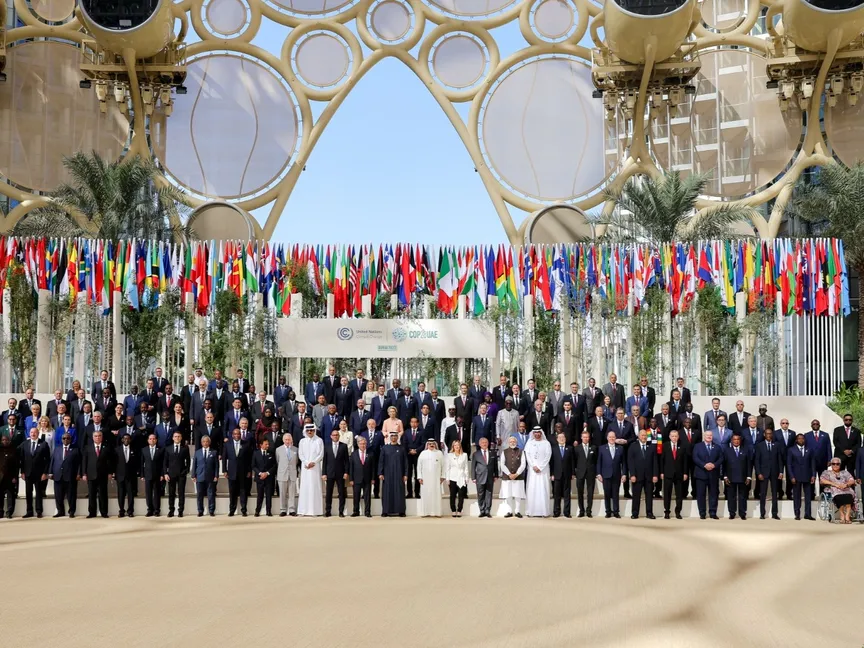قادة دول العالم في افتتاح مؤتمر الأمم المتحدة المعني بتغير المناخ COP28 والمنعقد في دبي. 1 ديسمبر 2023 - AFP
