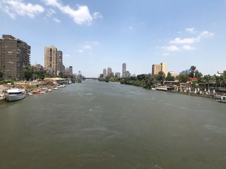 صورة لنهر النيل وسط العاصمة المصرية القاهرة (صورة غير مؤرخة) - الشرق