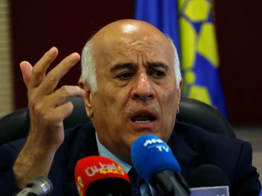 أمين سر اللجنة المركزية لحركة فتح الفلسطينية جبريل الرجوب - REUTERS