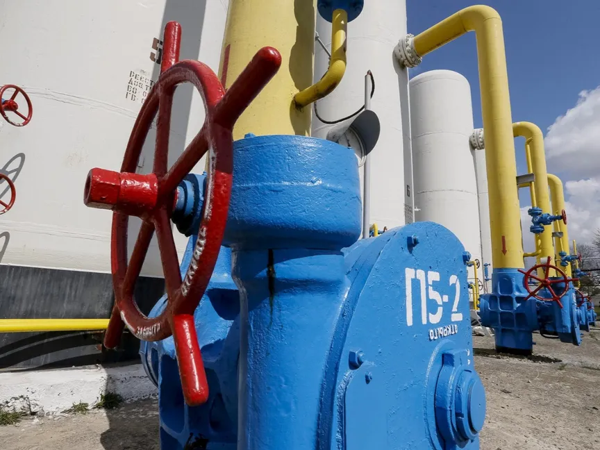 صورة أرشيفية لمحطة نقل الغاز في ضواحي العاصمة الأوكرانية كييف - Reuters