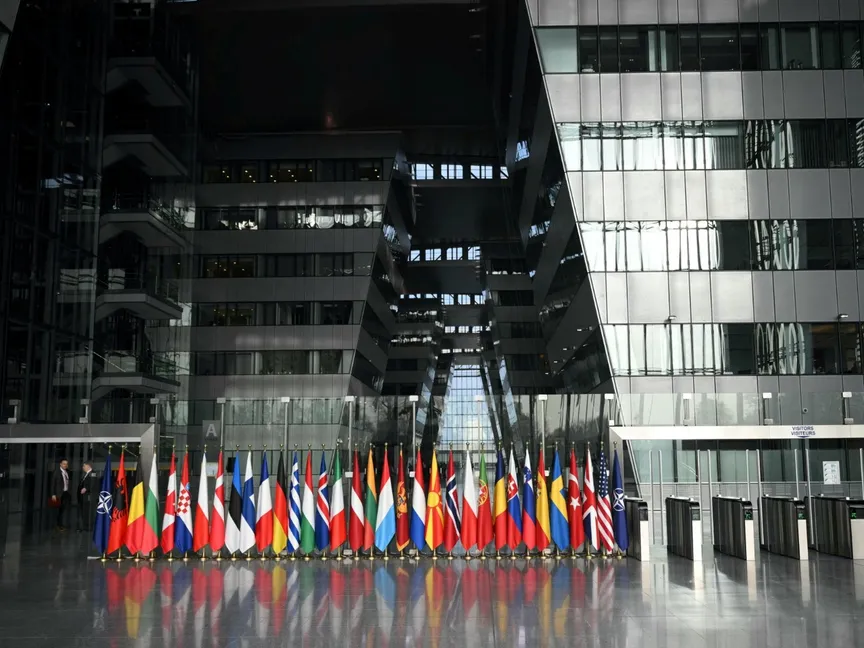 منظر عام لمقر حلف شمال الأطلسي (الناتو) في بروكسل ببلجيكا. 13 نوفمبر 2024 - Reuters