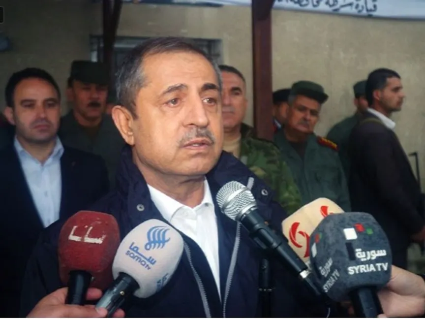 صورة أرشيفية لوزير الداخلية السوري السابق في نظام الرئيس بشار الأسد، محمد إبراهيم الشعار - وكالة "سانا"