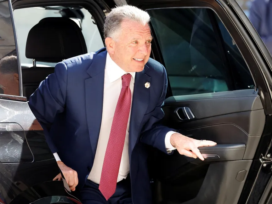 المبعوث الأميركي الخاص إلى الشرق الأوسط ستيف ويتكوف خلال جولة إلى أوروبا. باريس. 17 أبريل 2025 - Reuters