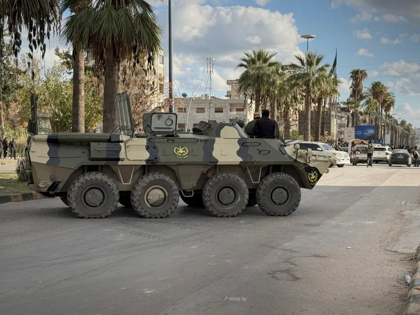 قوات الأمن السورية تنتشر في محافظة اللاذقية. 28 ديسمبر 2025 - سانا