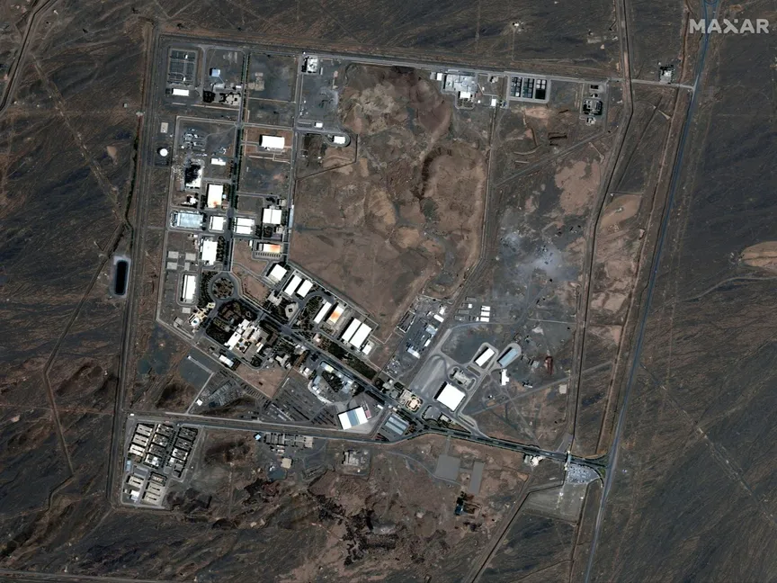 صورة بالأقمار الصناعية تظهر منشأة نطنز النووية الإيرانية. 8 يوليو 2020 - REUTERS