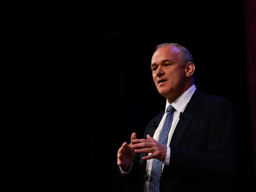 إد دايفي، زعيم حزب "الديمقراطيين الأحرار"، السير إد ديفي، خطابه الرئيسي في المؤتمر السنوي للحزب في برايتون، المملكة المتحدة، الثلاثاء، 17 سبتمبر 2024 - Bloomberg