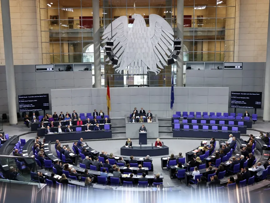 جانب من جلسة للبرلمان الألماني (البوندستاج) في العاصمة برلين. 8 أكتوبر 2025 - Reuters