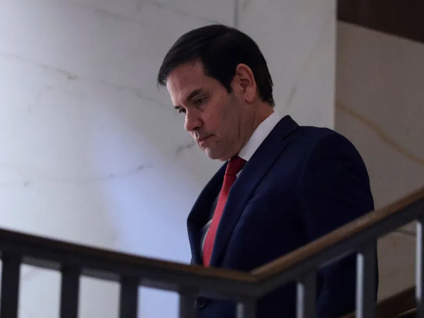 وزير الخارجية الأميركي ماركو روبيو يصل إلى مبنى الكابيتول في واشنطن لإطلاع أعضاء الكونجرس على الوضع في فنزويلا. 5 يناير 2026 - Reuters