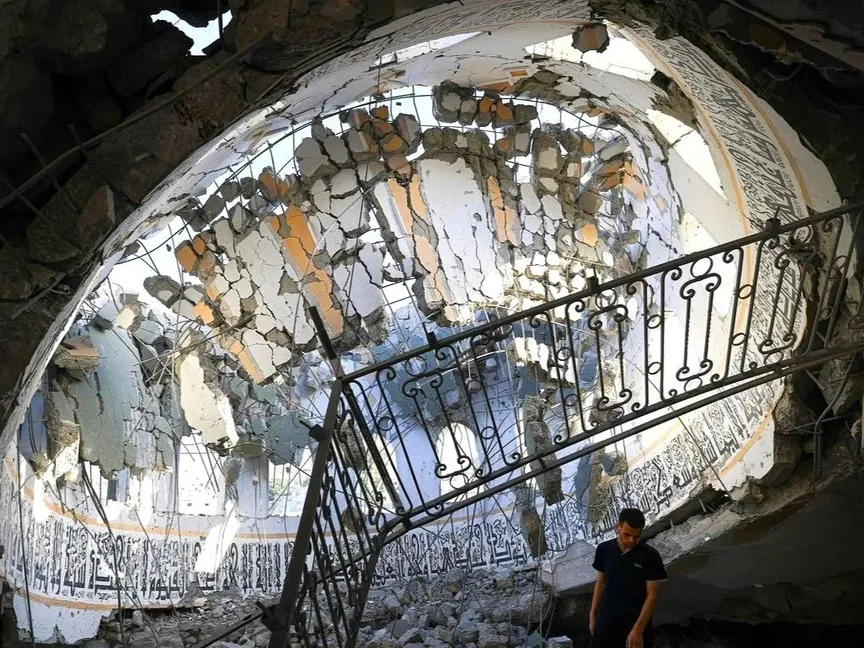 موقع تراثي دمرته إسرائيل في غزة. 8 فبراير 2024 - carnegieendowment.org